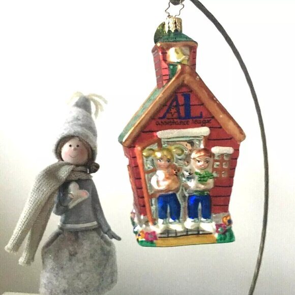 NEW Authentic Christopher Radko AL Assistance League School HOUSE Glass Ornament - Picture 2 of 12